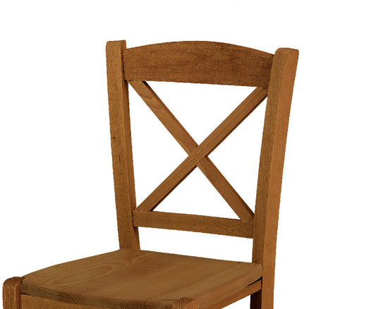 set di 2 sedie tiburtina in legno massello noce, dettaglio della struttura in legno, metallo o plastica