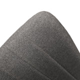 set di 6 sedie amsterdam in tessuto grigio e gambe in metallo nero, facile da abbinare a qualsiasi stile d’arredo