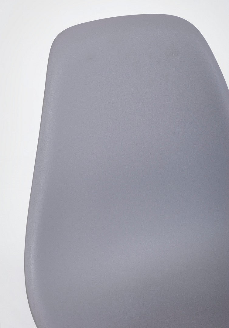 set di 4 sedie system grigio, seduta ergonomica per comfort quotidiano