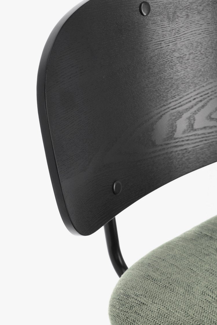 set di 2 sgabelli sienna in tessuto natural e legno di pioppo nero, sgabello versatile per uso domestico o professionale