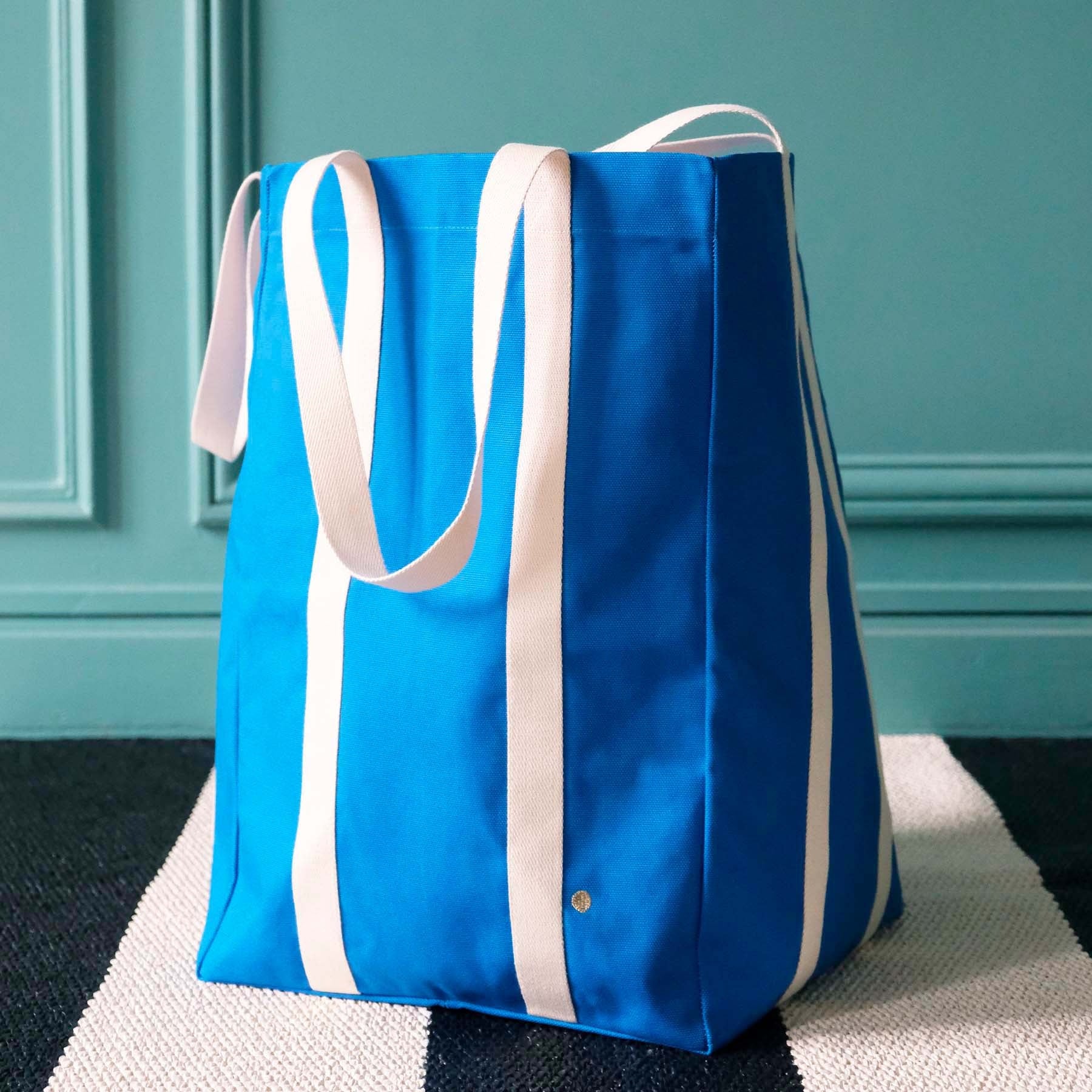 maxi borsa poppins meccano, colore meccano, taglia 48 x 33 x 33. realizzata in 100% cotone biologico per uno stile sostenibile e pratico