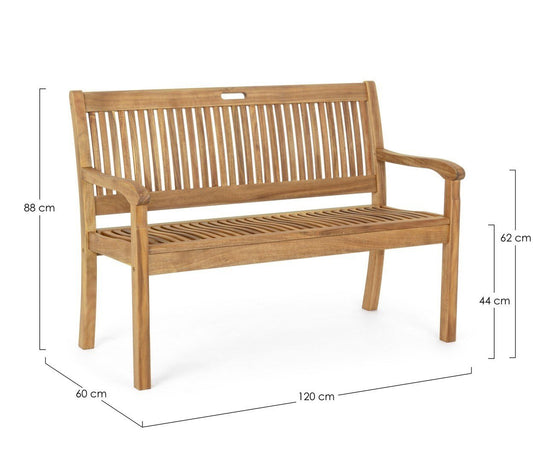 Panchina NOEMI in legno d’acacia 120 cm