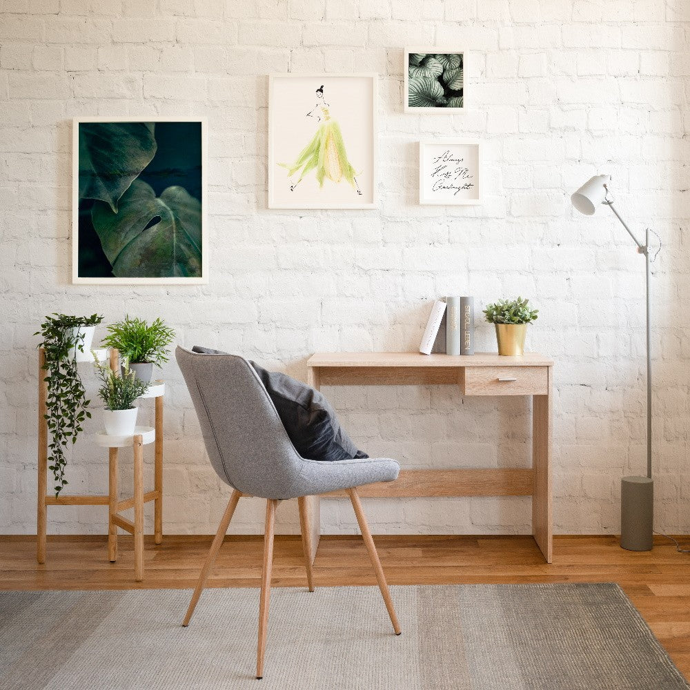 scrivania fritz 30, scrivania moderna per ufficio o studio con ampio piano