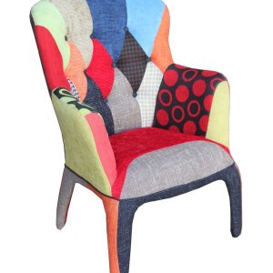 Poltrona PIGALLE imbottita patchwork