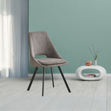 sedia imbottita blauss in tessuto grigio, sedia imbottita con rivestimento in tessuto o velluto