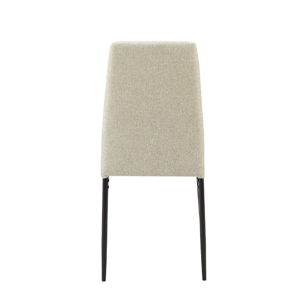 sedia da pranzo adara in tessuto beige, perfetta combinazione di eleganza e comfort