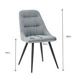 sedia imbottita cascade in tessuto colore verde, vista ambientata in soggiorno o sala da pranzo