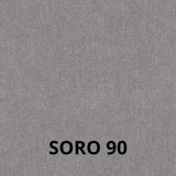 sedia nancy in tessuto soro 90 grigio e struttura in tinta, perfetta combinazione di eleganza e comfort