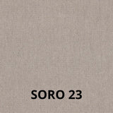 sedia nancy in tessuto soro 23 tortora e struttura in tinta, perfetta combinazione di eleganza e comfort