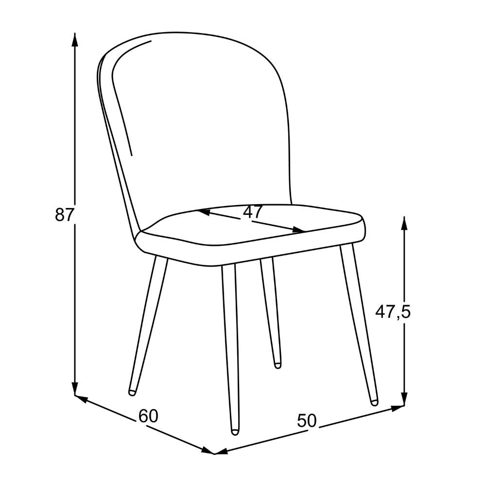 sedia barka in tessuto anka 04 colore grigio chiaro con piedi neri, design accogliente ideale per sedute prolungate