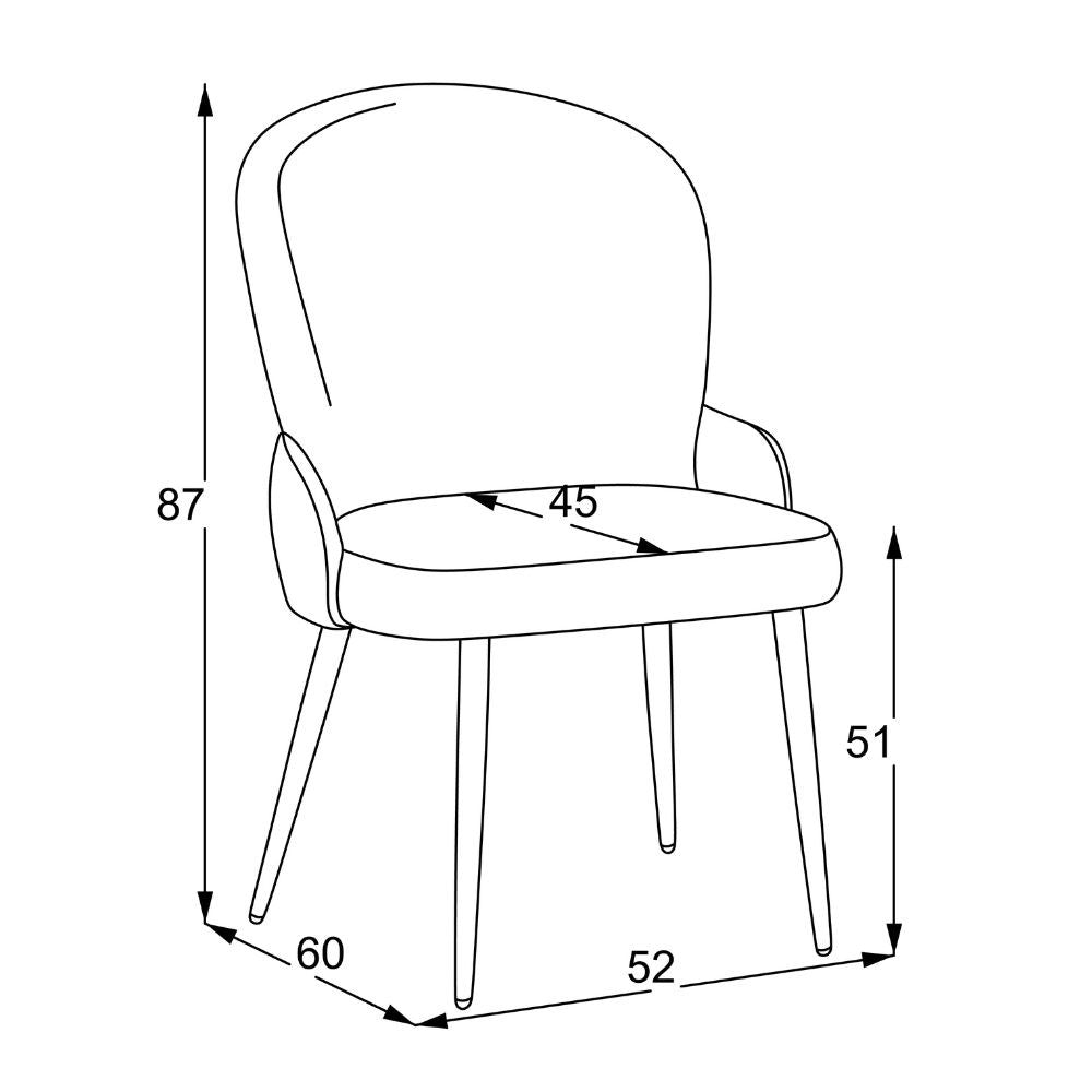 sedia simo in tessuto nordic 16 grigio chiaro con dettaglio posteriore in nabuk uras 10 antracite e gambe in metallo nere, design accogliente ideale per sedute prolungate