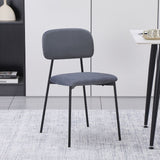 sedia shen in vellutino colore grigio e struttura in metallo nero, sedia imbottita con rivestimento in tessuto o velluto