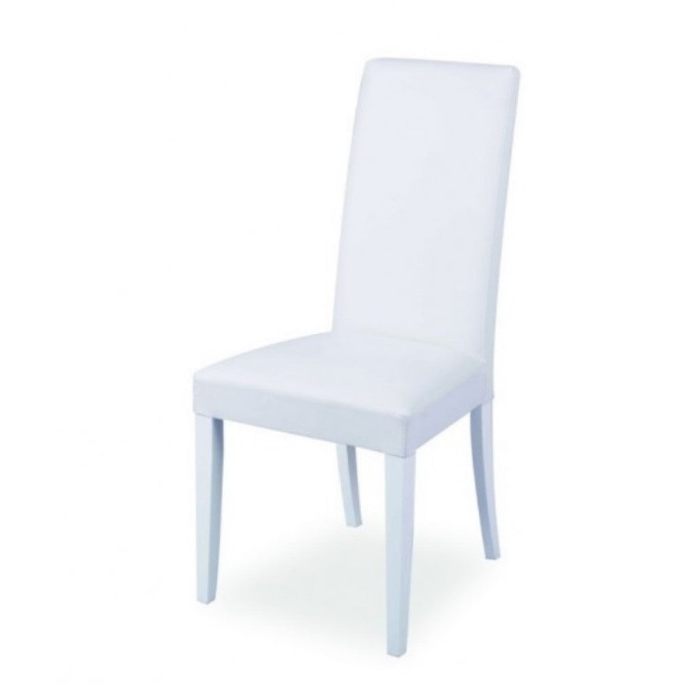 nancy bianca standard, sedia imbottita con rivestimento in tessuto o velluto