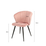 sedia krid tessuto giallo e piedi metallo nero, rivestimento facile da pulire e resistente