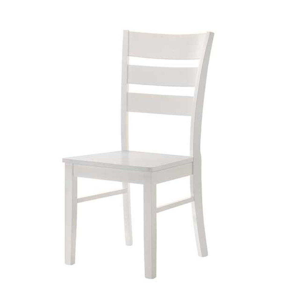 sedia in legno lisa colore bianco laccato opaco h 99x46x54.5 cm., dettaglio della lavorazione naturale del legno