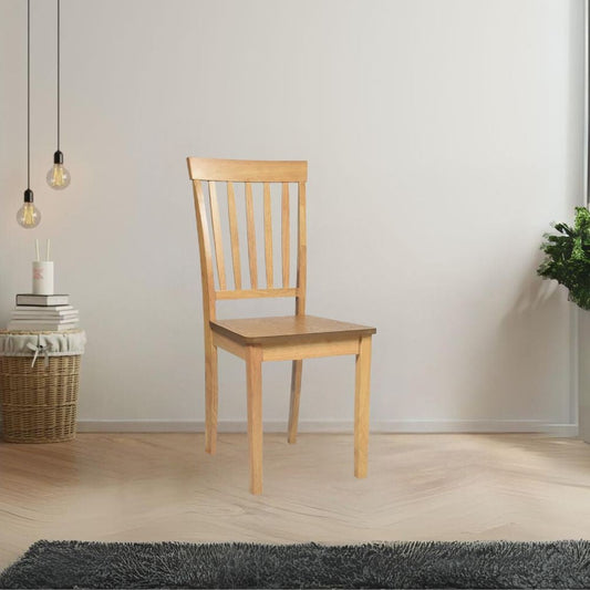 sedia in legno dori colore rovere h 93x42.5x41.5 cm., sedia classica in legno massello per cucina o sala