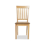 sedia in legno dori colore rovere h 93x42.5x41.5 cm., dettaglio della lavorazione naturale del legno