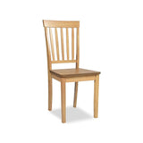 sedia in legno dori colore rovere h 93x42.5x41.5 cm., perfetta per arredi tradizionali o country chic