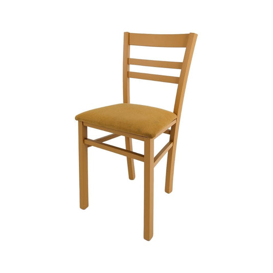 sedia cromica mango, dettaglio della lavorazione naturale del legno