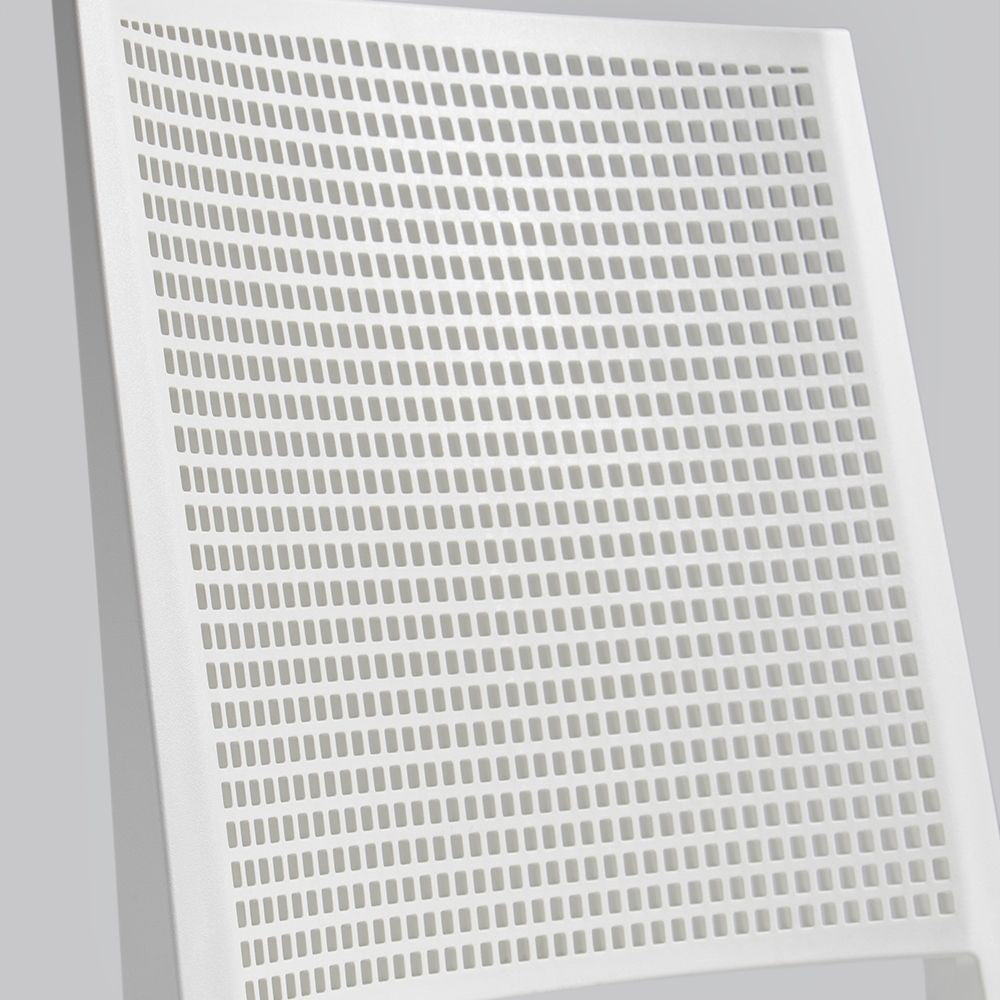 sedia grid polipropilene grigio, vista ambientata in cucina, ufficio o sala d’attesa