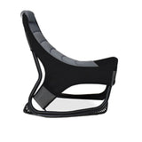 sedia gaming rocky con seduta imbottita in rete bicolore nero e grigio, meccanismo reclinabile e regolabile in altezza