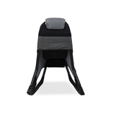 sedia gaming rocky con seduta imbottita in rete bicolore nero e grigio, base girevole con ruote per massima mobilità