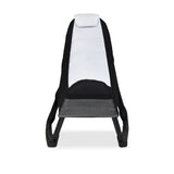 sedia gaming rocky con seduta imbottita in rete bicolore nero e bianco, perfetta per lunghe sessioni di lavoro al computer