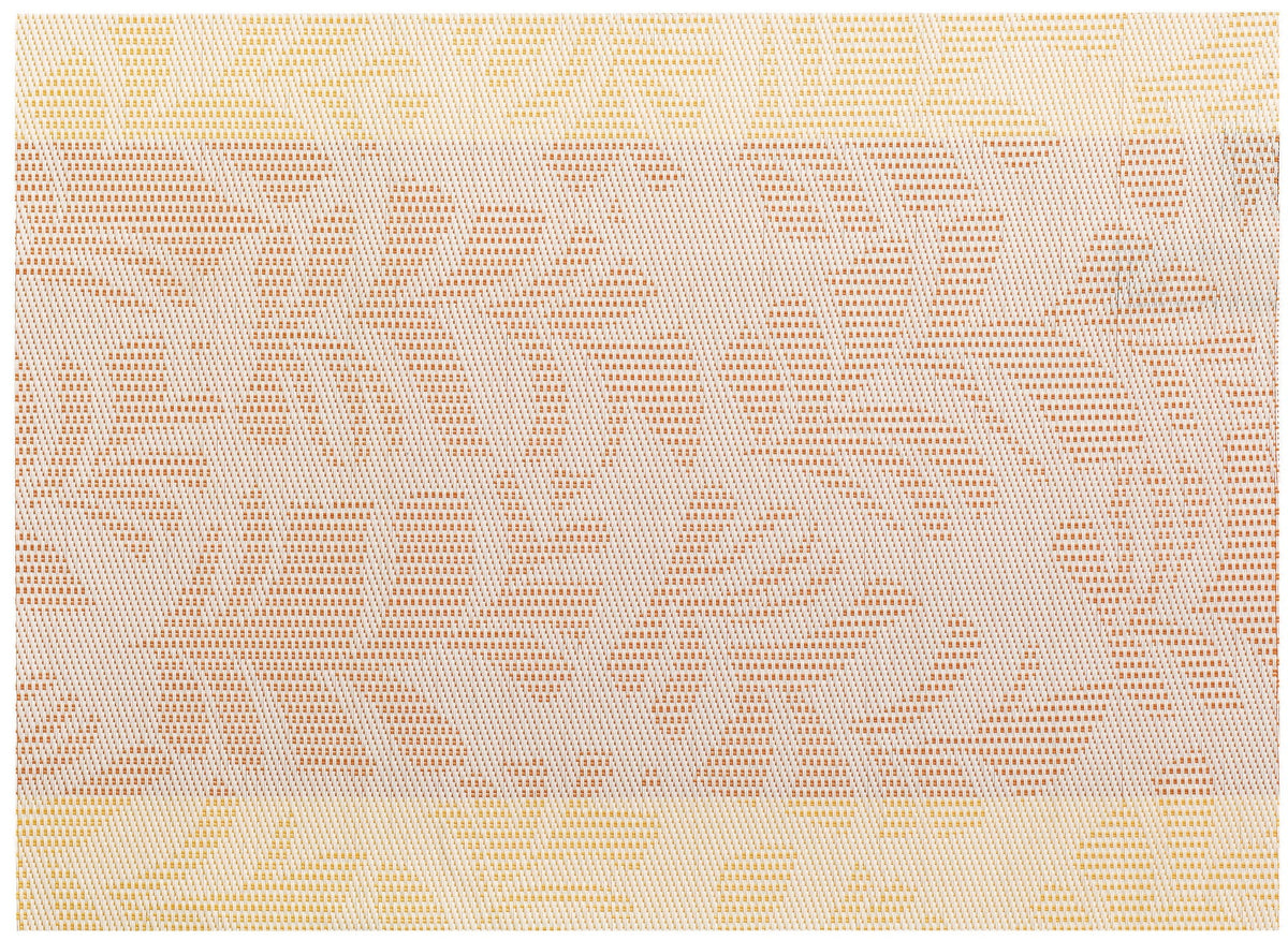 set da tavola hoja ambra, colore ambra, taglia 33 x 45. coordinato da tavola piegato con vista completa su sfondo neutro