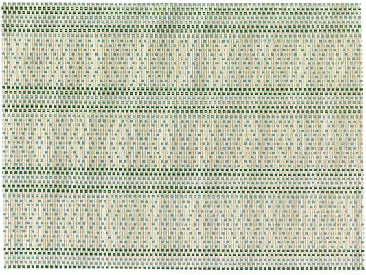 set da tavola panama smeraldo, colore smeraldo, taglia 33 x 45. coordinato da tavola piegato con vista completa su sfondo neutro