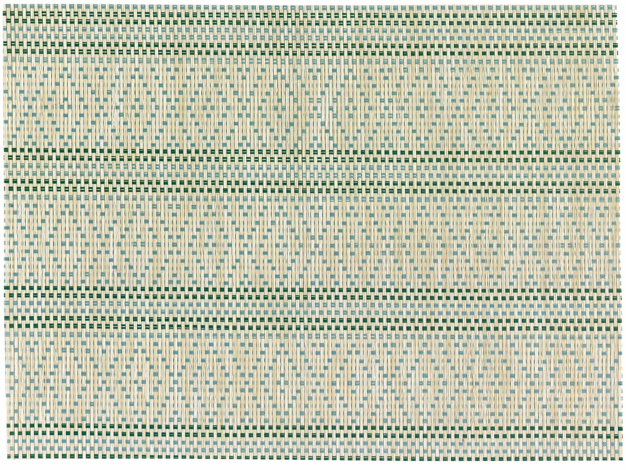 set da tavola panama smeraldo, colore smeraldo, taglia 33 x 45. coordinato da tavola piegato con vista completa su sfondo neutro