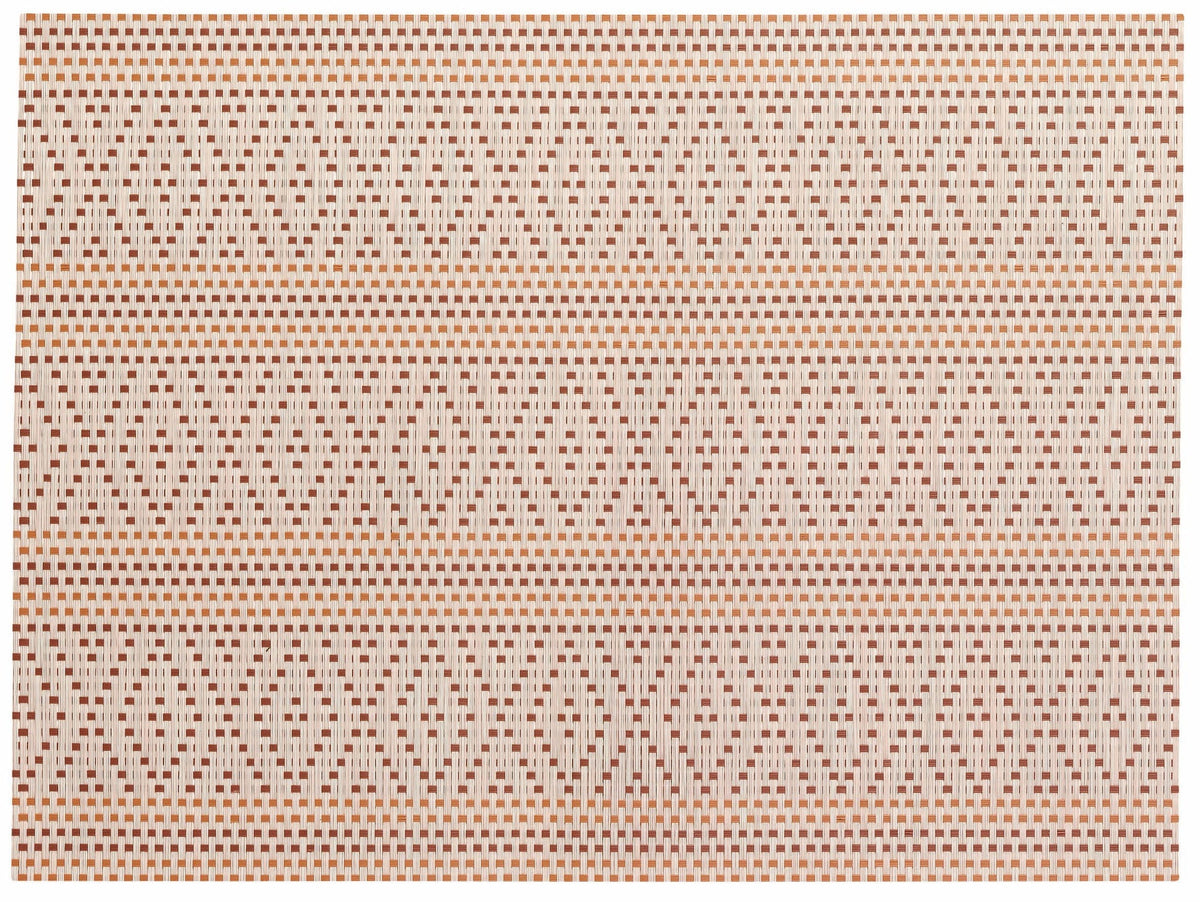 set da tavola panama tomette, colore tomette, taglia 33 x 45. coordinato da tavola piegato con vista completa su sfondo neutro