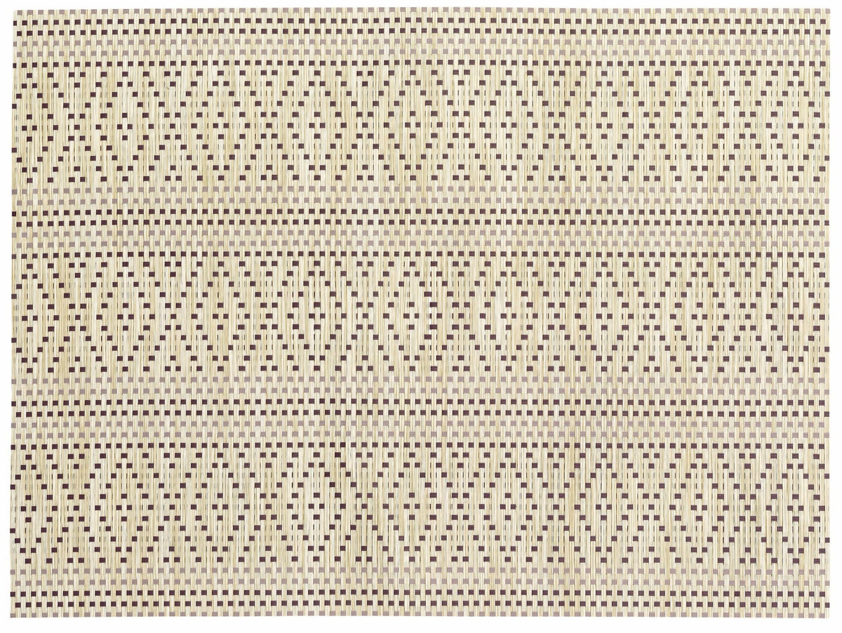 set da tavola panama prugna, colore prugna, taglia 33 x 45. coordinato da tavola piegato con vista completa su sfondo neutro