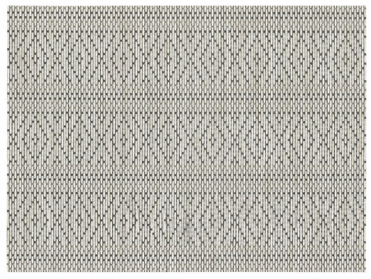 set da tavola panama perla, colore perla, taglia 33 x 45. coordinato da tavola piegato con vista completa su sfondo neutro