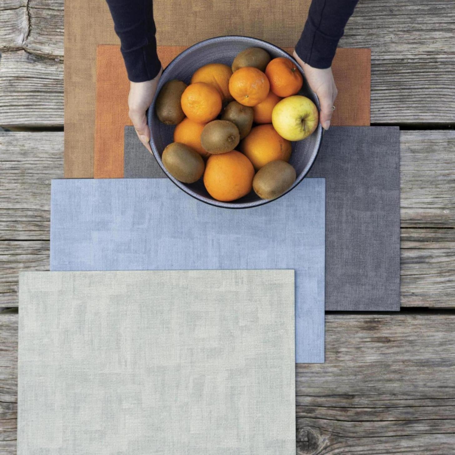 set da tavola aran lichene, colore lichene, taglia 33 x 45. perfetto per apparecchiare con eleganza ogni giorno