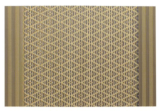 set da tavola kadra nero/oro, colore nero/oro, taglia 33 x 45. realizzato in 75% pvc 25% poliestere, unisce estetica e funzionalità per ogni pasto