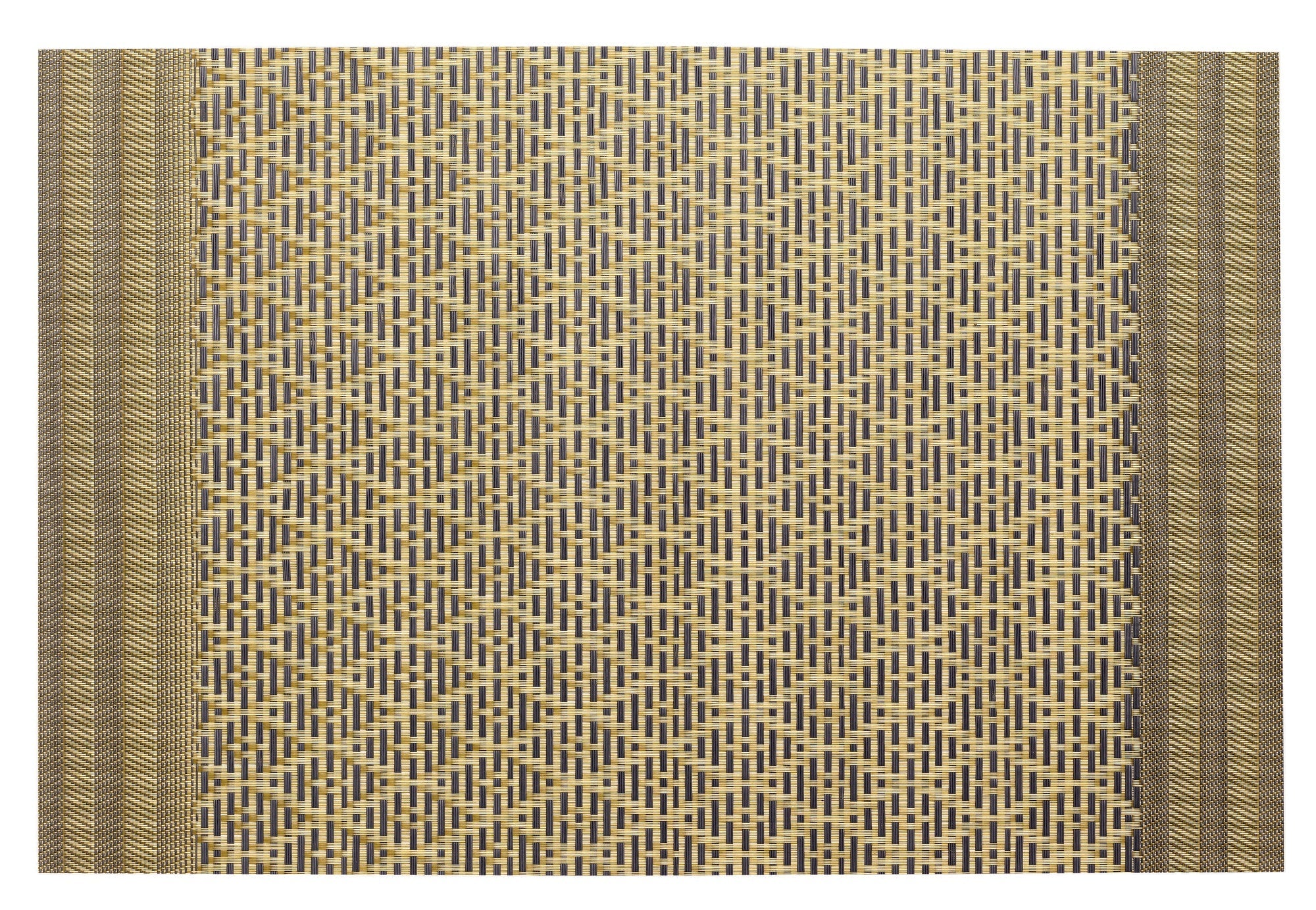 set da tavola kadra nero/oro, colore nero/oro, taglia 33 x 45. realizzato in 75% pvc 25% poliestere, unisce estetica e funzionalità per ogni pasto