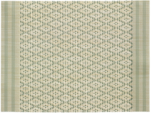 set da tavola kadra matcha, colore matcha, taglia 33 x 45. realizzato in 75% pvc 25% poliestere, unisce estetica e funzionalità per ogni pasto