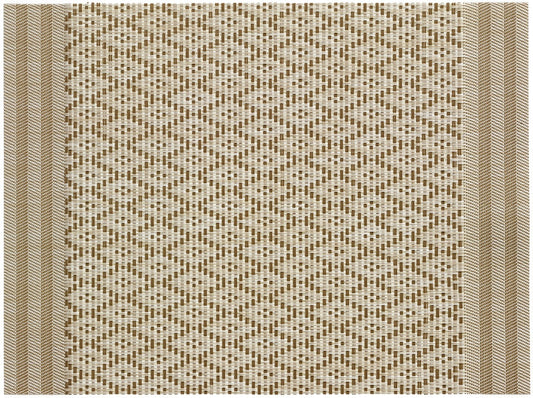 set da tavola kadra cammello, colore cammello, taglia 33 x 45. realizzato in 75% pvc 25% poliestere, unisce estetica e funzionalità per ogni pasto