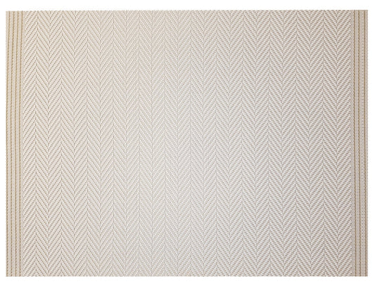 set da tavola archi avorio/oro, colore avorio/oro, taglia 33 x 45. coordinato da tavola piegato con vista completa su sfondo neutro