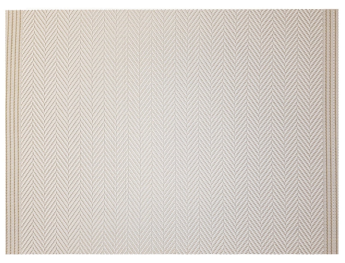 set da tavola archi avorio/oro, colore avorio/oro, taglia 33 x 45. coordinato da tavola piegato con vista completa su sfondo neutro