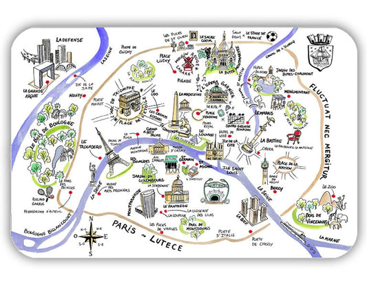 set da tavola dessin paris assortito, colore assortito, taglia 45 x 30. realizzato in 100% polipropilene, unisce estetica e funzionalità per ogni pasto