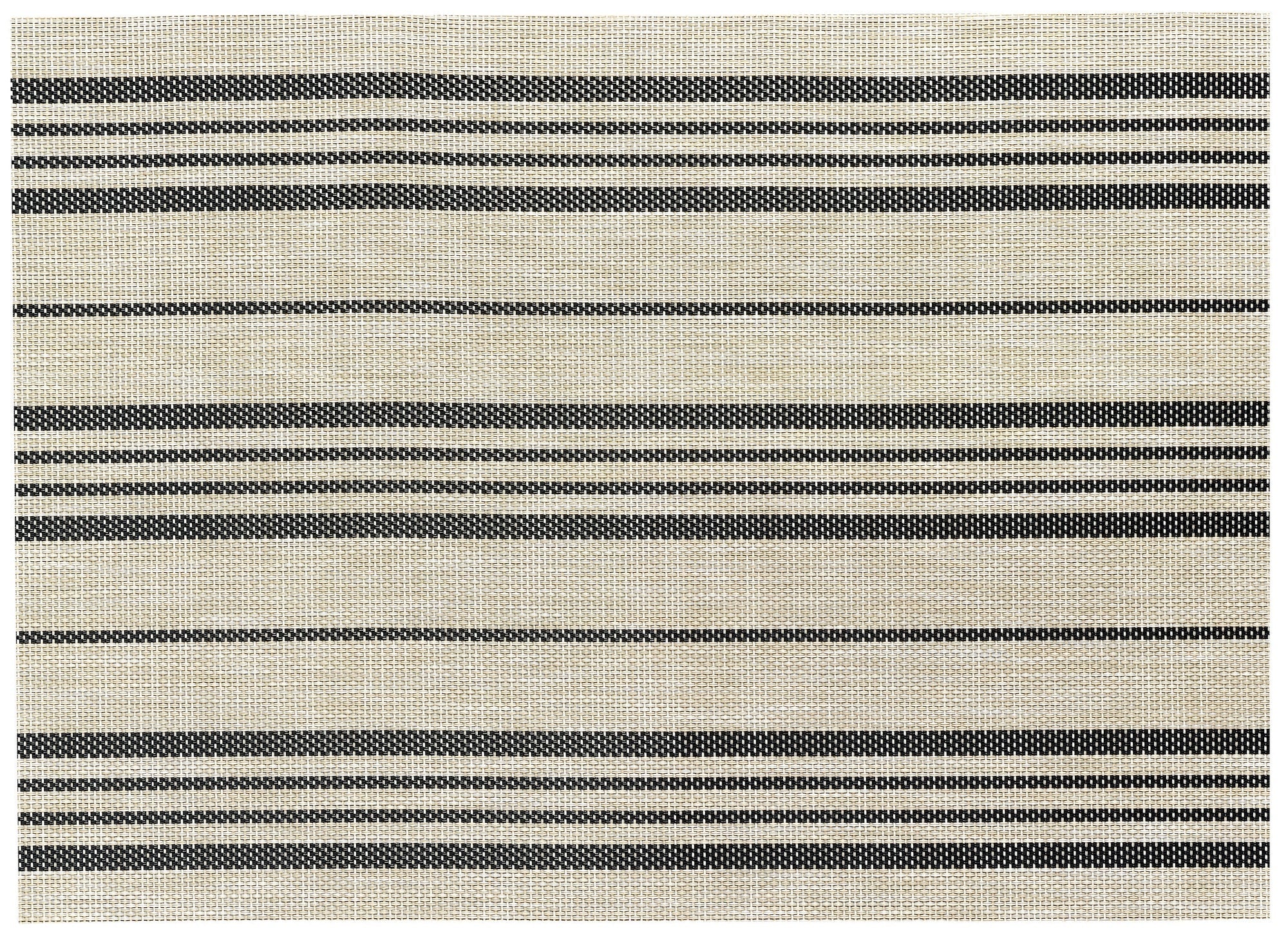 set da tavola sina naturale/nero, colore naturale/nero, taglia 33 x 45. coordinato da tavola piegato con vista completa su sfondo neutro