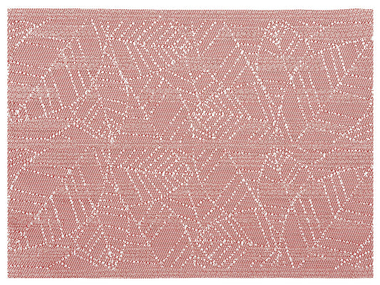 set da tavola gena rosso, colore rosso, taglia 33 x 45. realizzato in 75% pvc 25% poliestere, unisce estetica e funzionalità per ogni pasto