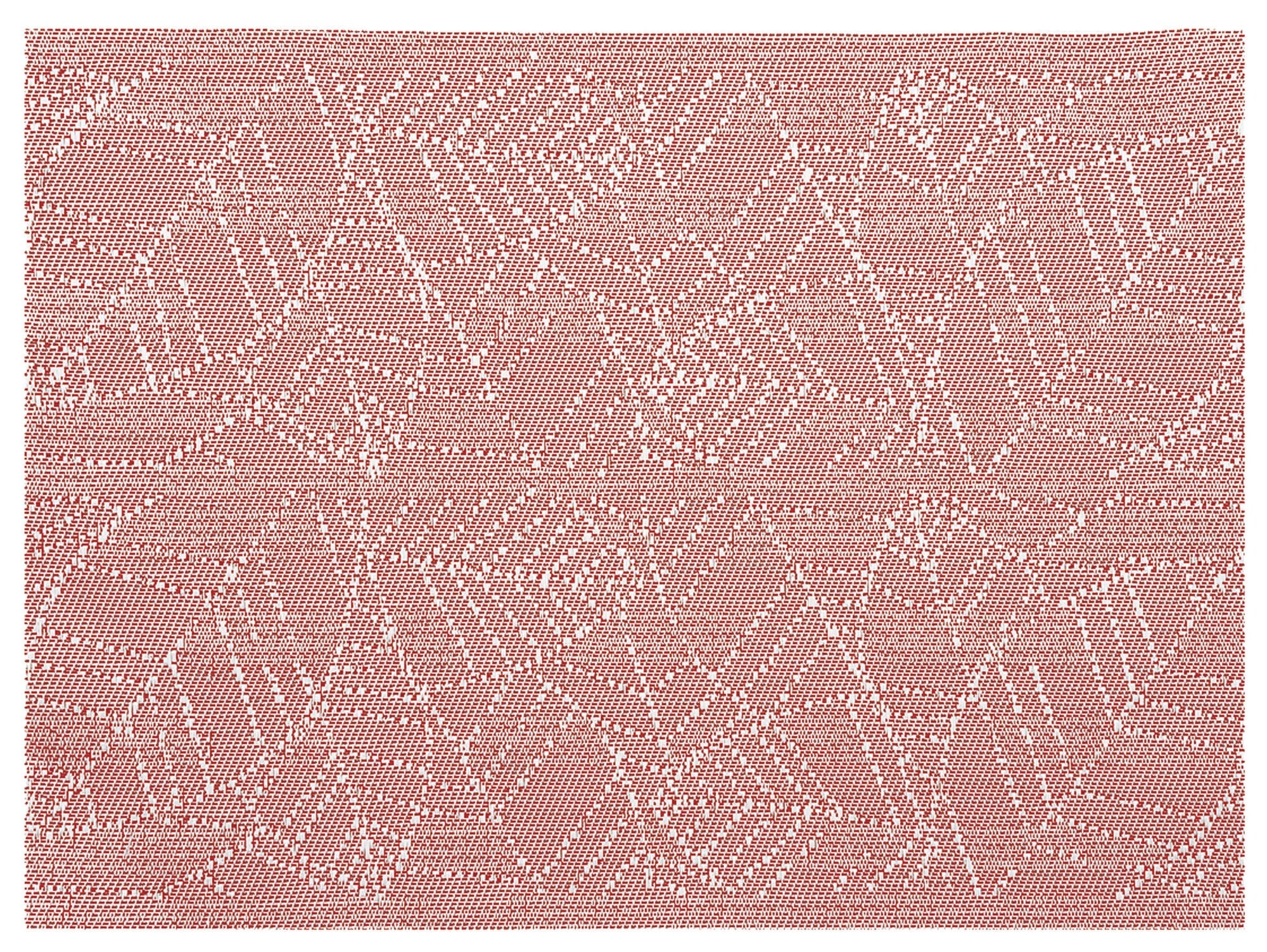 set da tavola gena rosso, colore rosso, taglia 33 x 45. realizzato in 75% pvc 25% poliestere, unisce estetica e funzionalità per ogni pasto