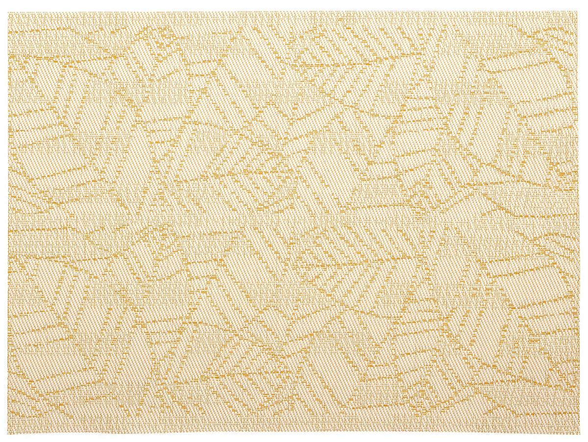 set da tavola gena girasole, colore girasole, taglia 33 x 45. coordinato da tavola piegato con vista completa su sfondo neutro