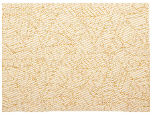 set da tavola gena girasole, colore girasole, taglia 33 x 45. coordinato da tavola piegato con vista completa su sfondo neutro