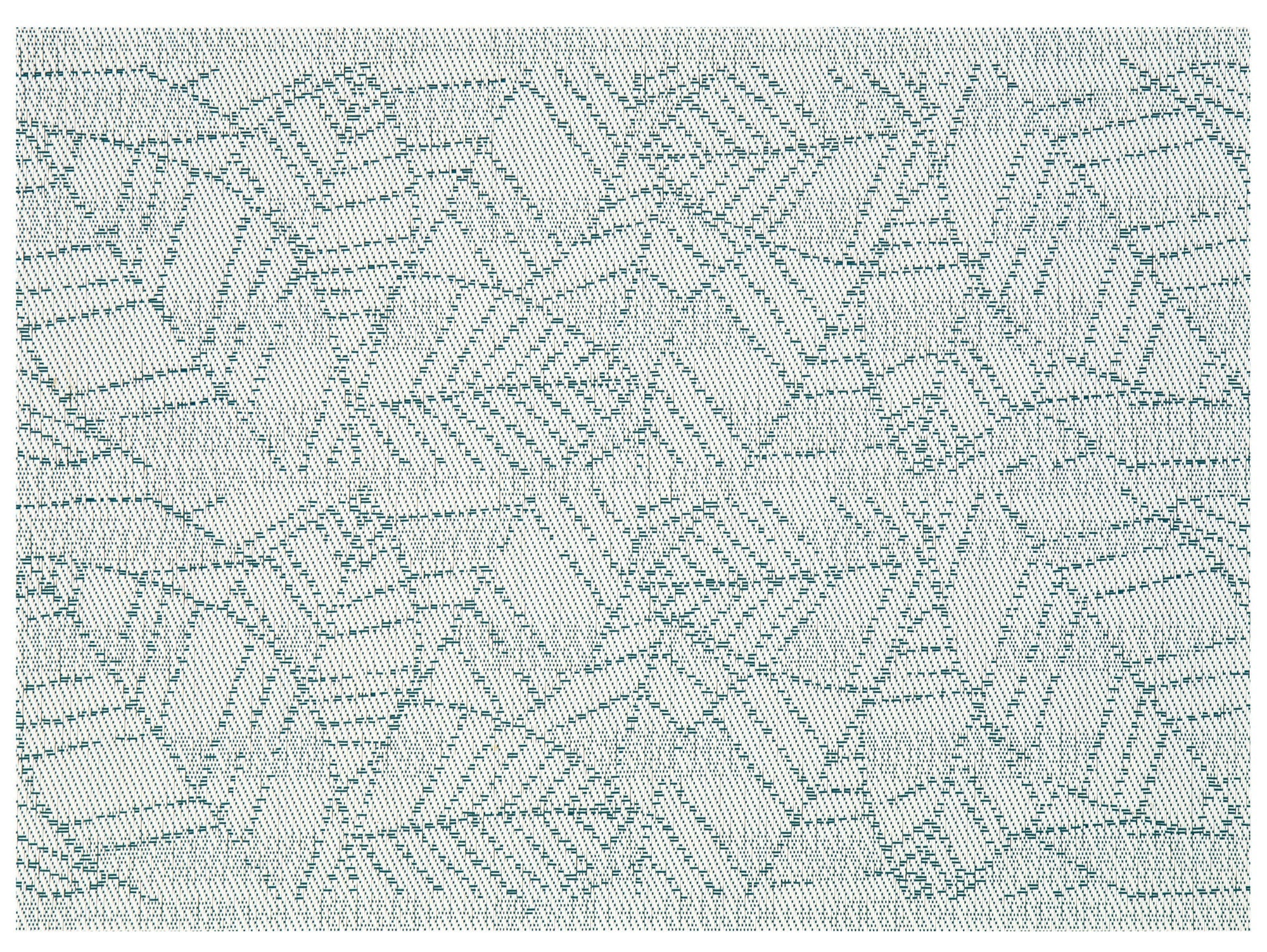 set da tavola gena pavone, colore pavone, taglia 33 x 45. coordinato da tavola piegato con vista completa su sfondo neutro