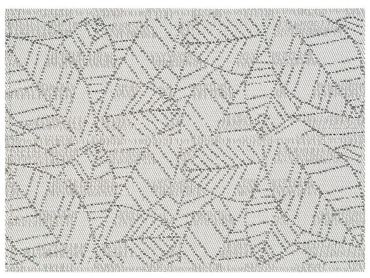 set da tavola gena grigio, colore grigio, taglia 33 x 45. coordinato da tavola piegato con vista completa su sfondo neutro