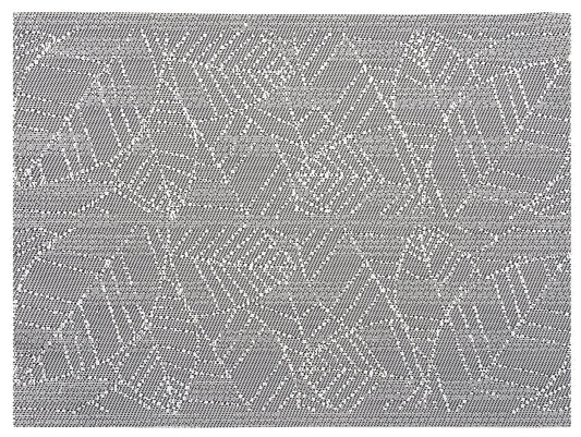 set da tavola gena grigio, colore grigio, taglia 33 x 45. realizzato in 75% pvc 25% poliestere, unisce estetica e funzionalità per ogni pasto