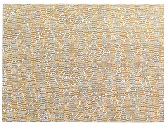 set da tavola gena taupe, colore taupe, taglia 33 x 45. realizzato in 75% pvc 25% poliestere, unisce estetica e funzionalità per ogni pasto